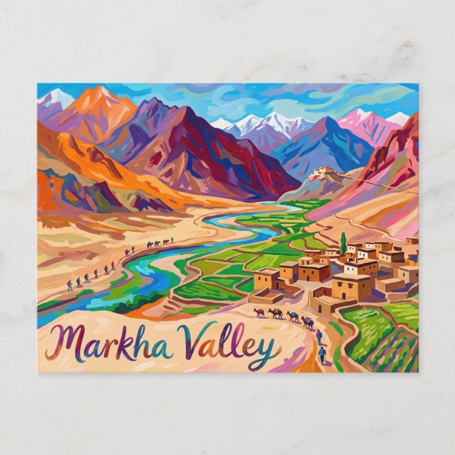 Markha Valley India Postcard (Front)