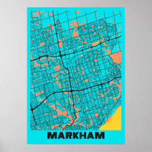 Markham - Canada Gloria City Map Poster