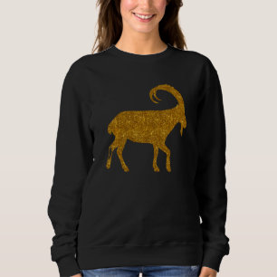 Markhor For Women Girl Goat Kid Ibex Sweatshirt