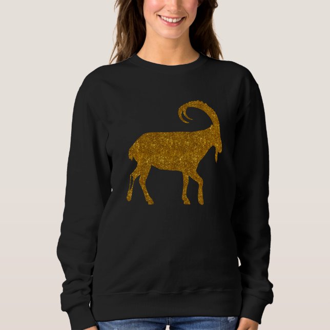 Markhor   For Women Girl Goat Kid Ibex Sweatshirt (Front)