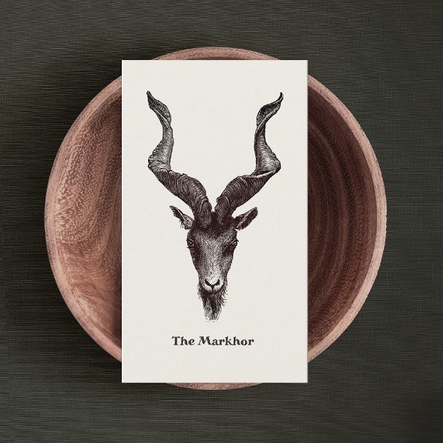 Markhor Goat Business Card (Creator Uploaded)