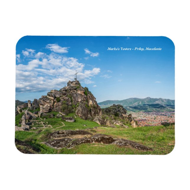 Marko's Tower - Prilep Magnet (Horizontal)