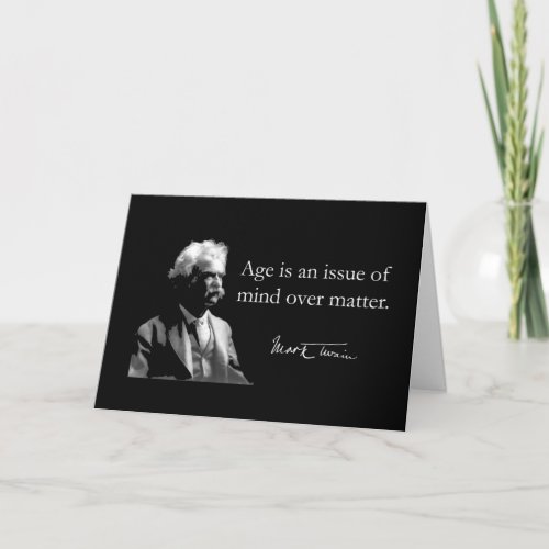 MarkTwain Birthday Card