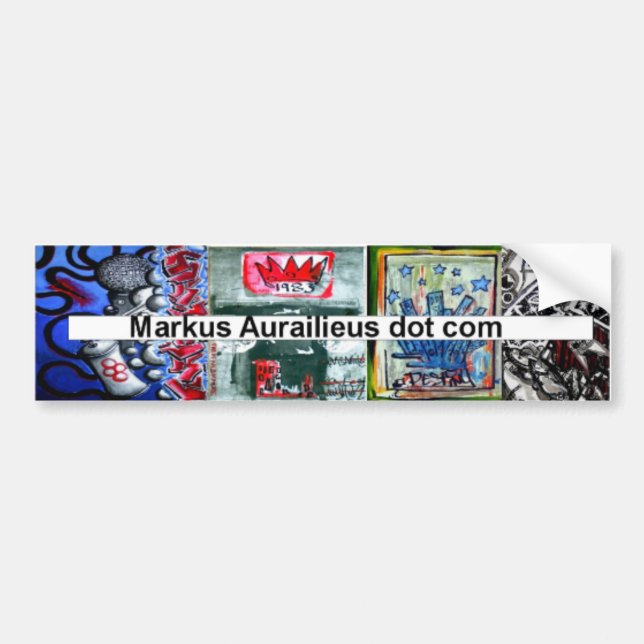 markus aurailieus dot com bumper sticker (Front)