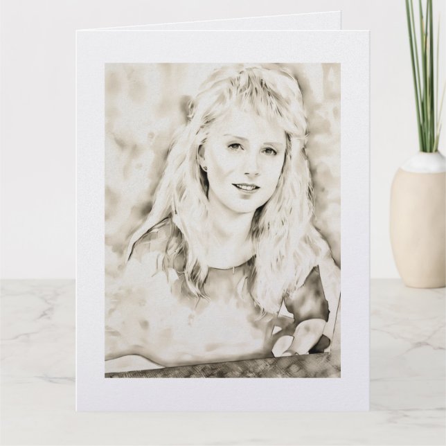 Marla Kay Mangan as Computer Ink Wash Card (Front)