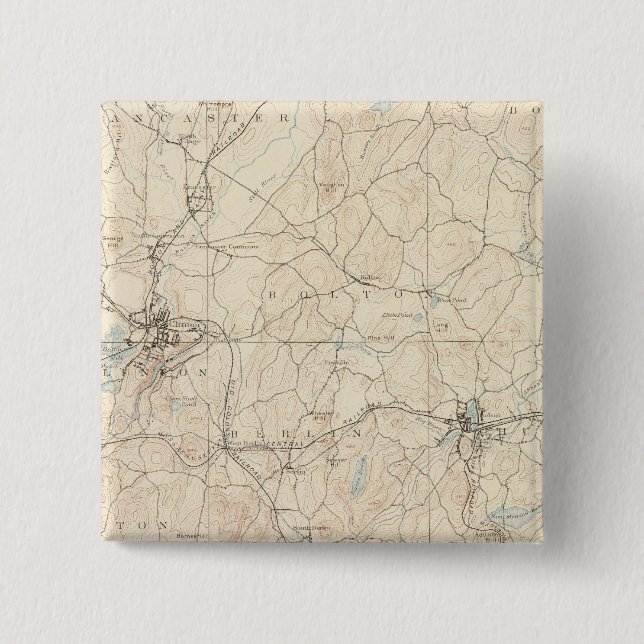 Marlboro, Massachusetts Button (Front)