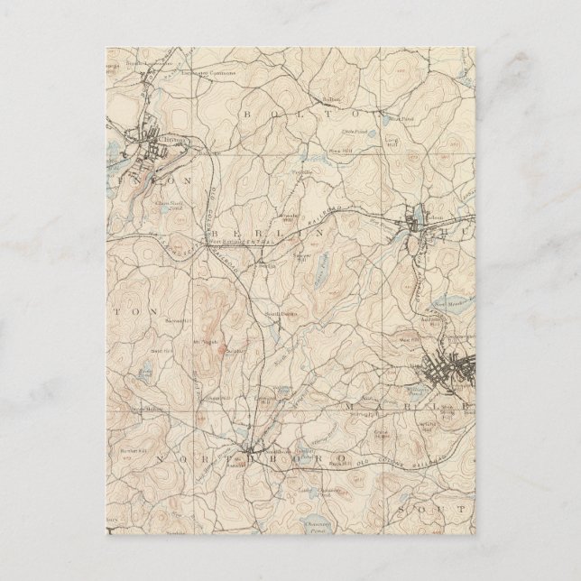 Marlboro, Massachusetts Postcard (Front)