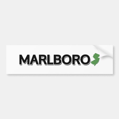 Marlboro New Jersey Bumper Sticker