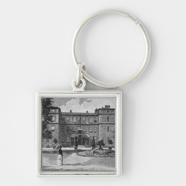 Marlborough House, from the garden, 1863 Keychain (Front)