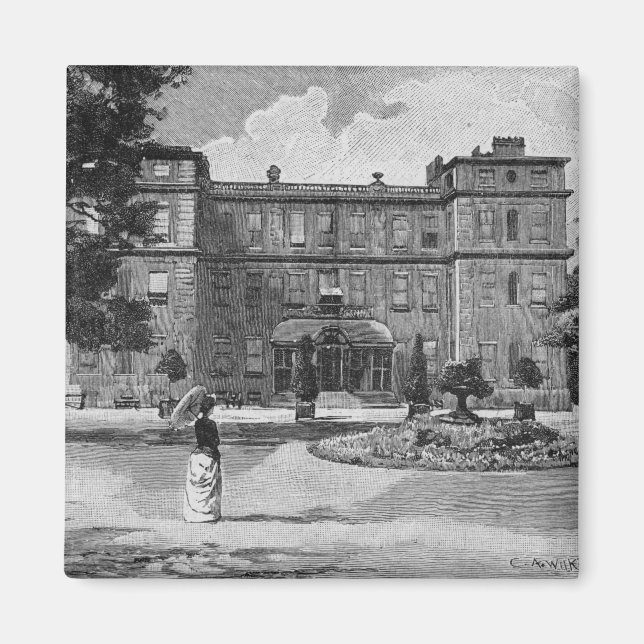 Marlborough House, from the garden, 1863 Magnet (Front)