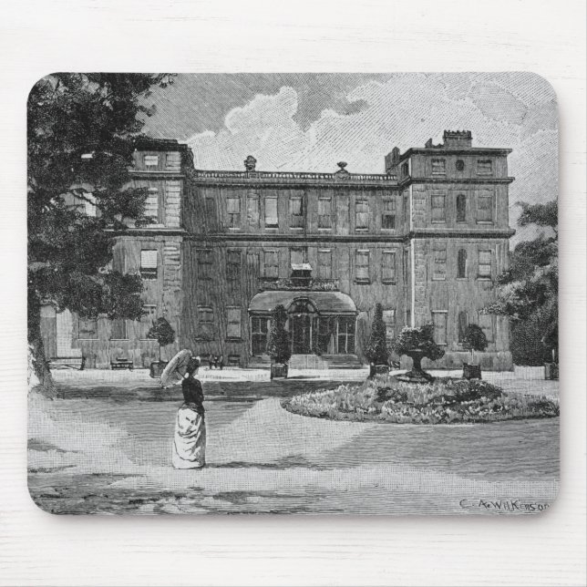 Marlborough House, from the garden, 1863 Mouse Pad (Front)