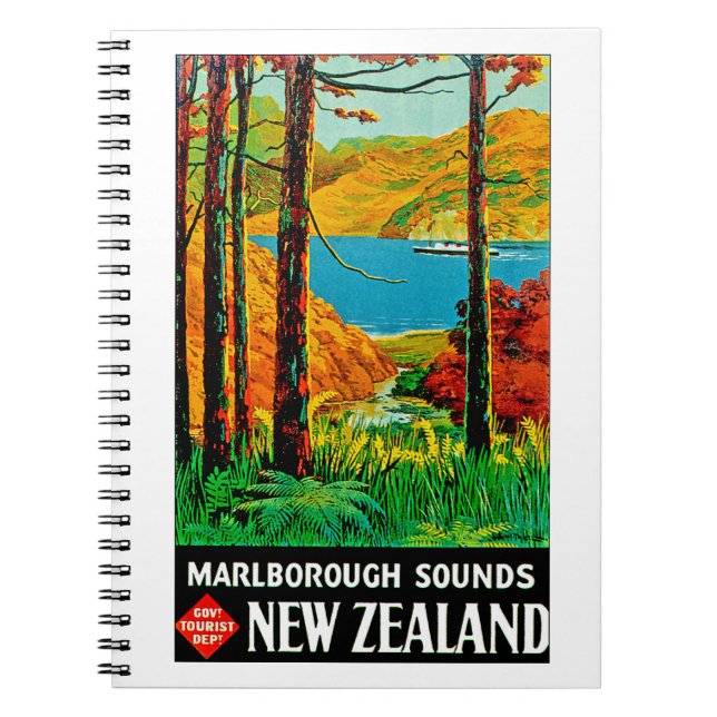 Marlborough Sounds New Zealand Notebook (Front)