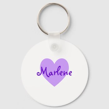 Marlene In Purple Keychain by purplestuff at Zazzle