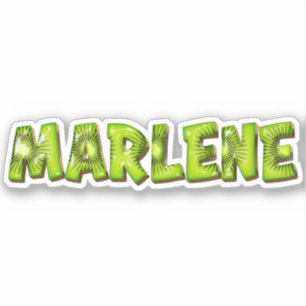 Marlene Name Kiwi Design Decal Sticker