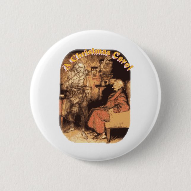 Marley and Scrooge Pinback Button (Front)