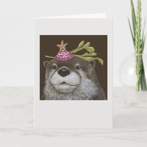 Marley the otter card