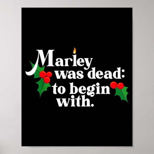 Marley Was Dead_ To Begin With Charles Ens Christm Poster (Front)