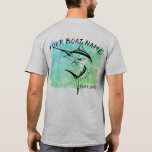 Marlin Boat Name with Chart Shirt