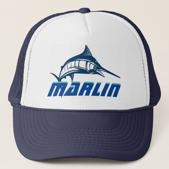Marlin Custom Fishing Hat (Front)