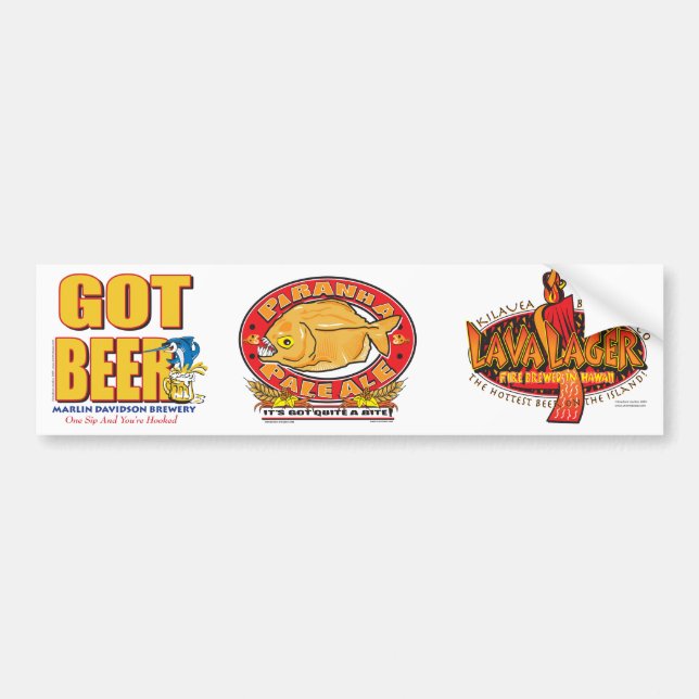 Marlin Davidsons Brewery - Got Beer Bumper Sticker (Front)