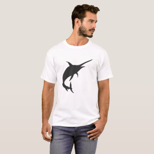 Marlin fish silhouette - Choose background color T-Shirt
