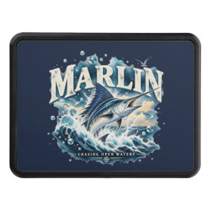 MARLIN Fishing Ocean Adventure Hitch Cover