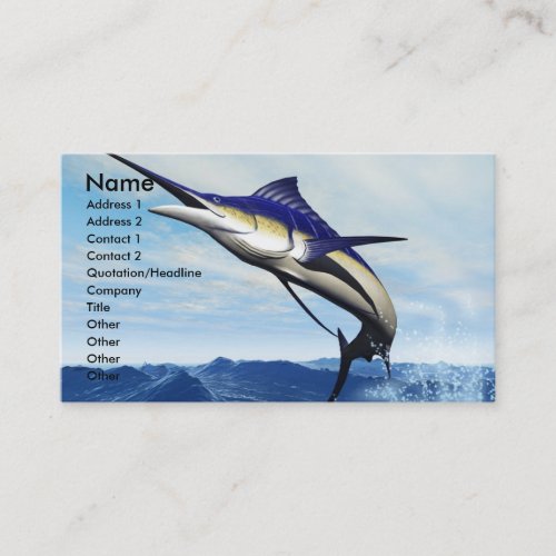 MARLIN JUMP BUSINESS CARD