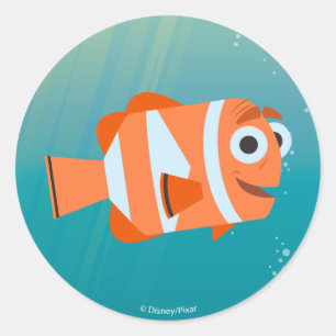 Marlin   Ocean Here We Come! Classic Round Sticker