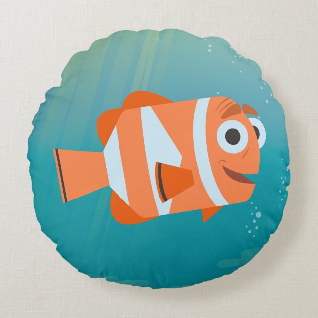 Marlin | Ocean Here We Come! Round Pillow (Front)