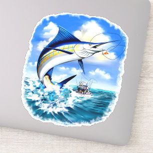 Marlin Ocean Sport Fishing  Sticker
