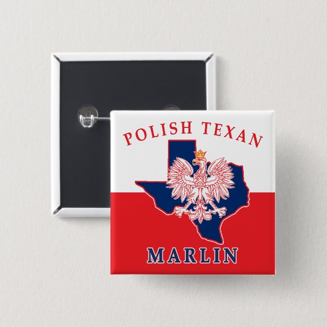Marlin Polish Texan Button (Front & Back)
