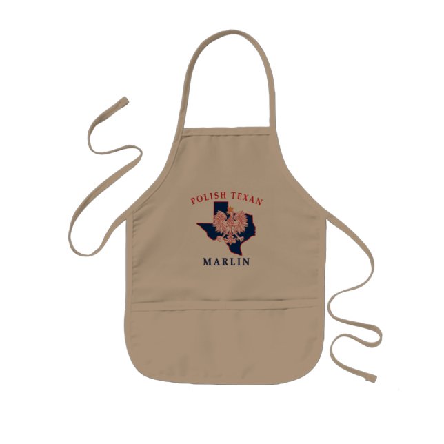 Marlin Polish Texan Kids' Apron (Front)