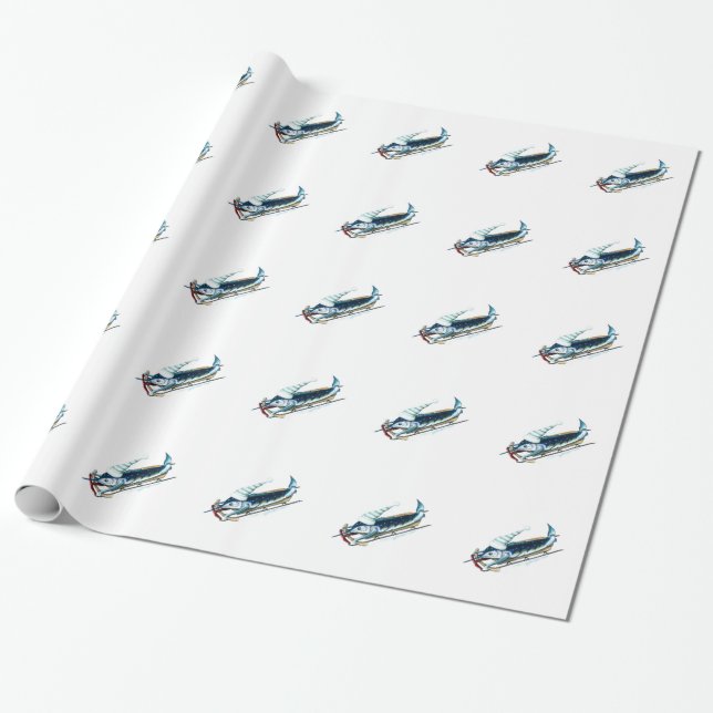 Marlin Sledding gift paper (Unrolled)