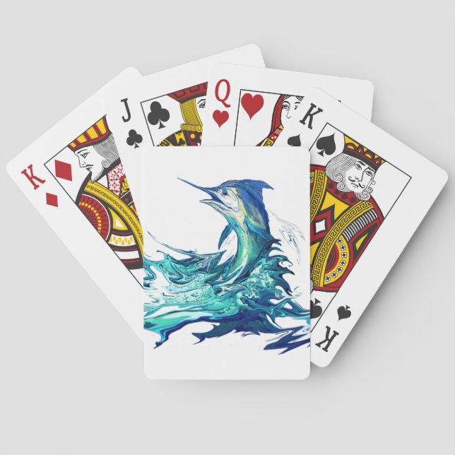 Marlin Sport Fishing Poker Cards (Back)