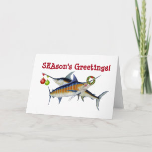 Marlin & Swordfish Christmas Card
