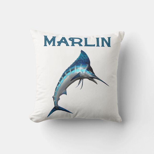 Marlin Throw Pillow (Front)