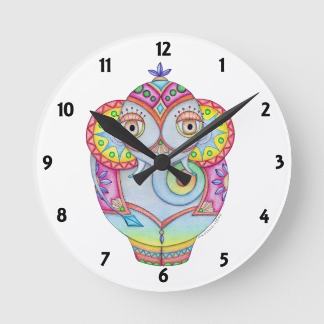 Marlinky the elephant Clock (Front)