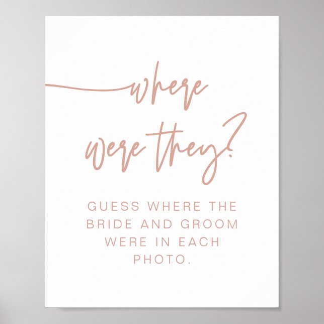 MARLO Boho Blush Pink Where Were They Sign (Front)