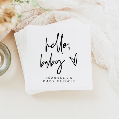 MARLO Bold Contemporary Baby Shower Napkins