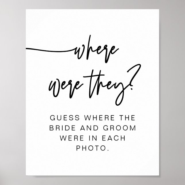 MARLO Bold Modern Where Were They Sign (Front)