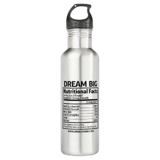 Marlon Alvamar Dream Big Water Bottle