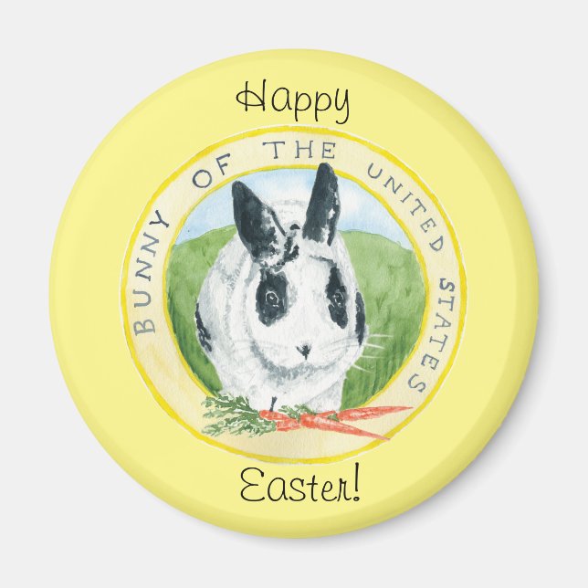 Marlon Bundo Easter magnet yellow (Front)