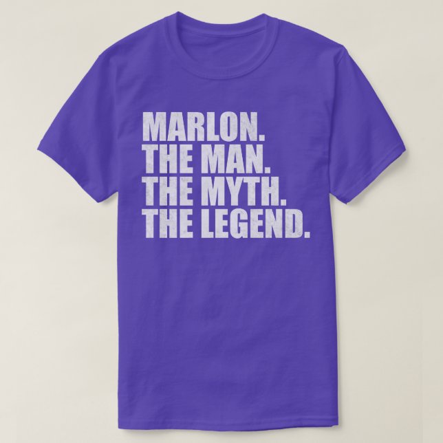 MarlonMarlon Name Marlon given name T-Shirt (Design Front)