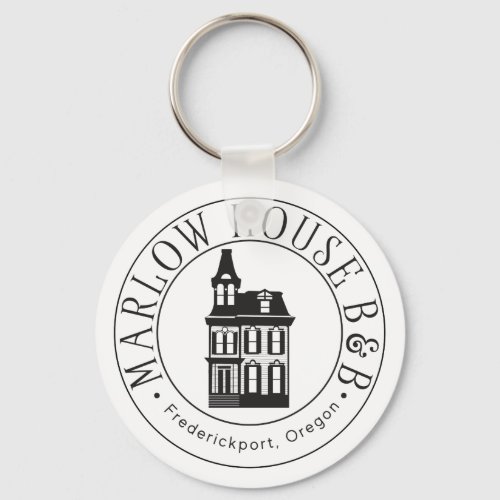 Marlow House B  B Keychain