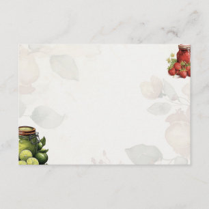 Marmalade Basic Blank Recipe Card