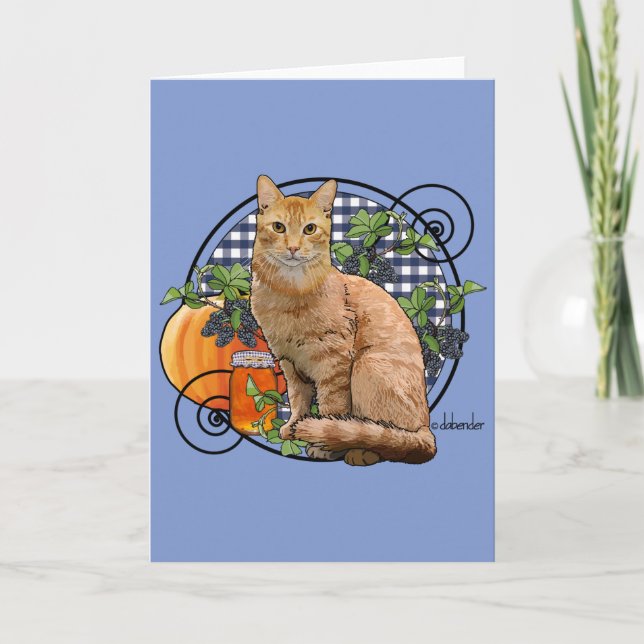 Marmalade Cat Card (Front)