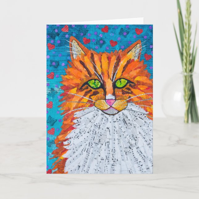 Marmalade Cat Card (Front)