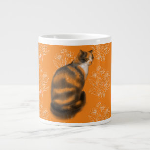 Marmalade cat giant coffee mug