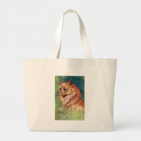 Marmalade Cat with Blue Eyes Large Tote Bag