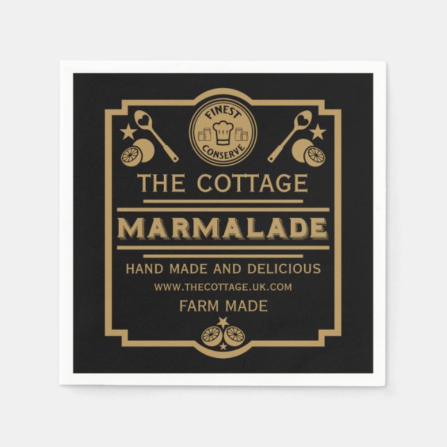 Marmalade Conserve Maker Napkins (Front)